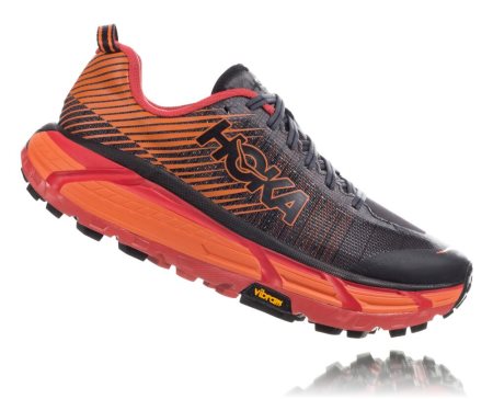 Hoka One One Evo Mafate 2 Ženske Trail Tekaški Čevlji Črna / Rdeča SI-762305W